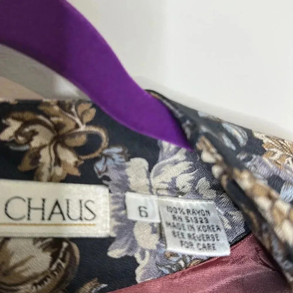 Vintage 1990 Floral One Button Blazer - Picture 6 of 10